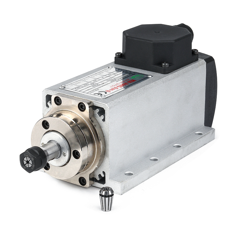 1.5KW ER11 Air Cooled Square flanged Spindle Motor
